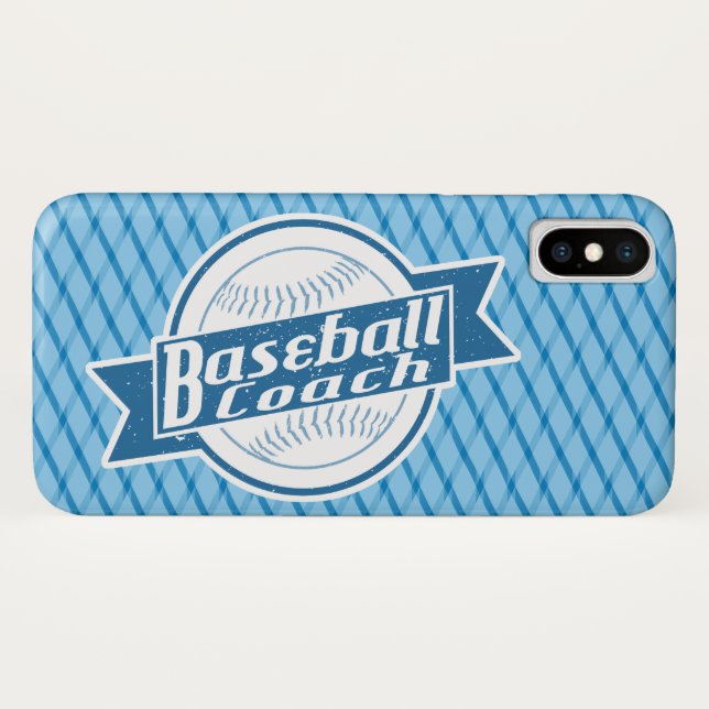 Coques Case-Mate iPhone Boîtier téléphonique de baseball Coach (Dos (Horizontal))