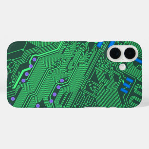 Coques iPhone 16 Plus Boîtier téléphonique de carte verte