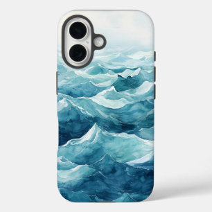 Coque Pour iPhone 16 Boîtier téléphonique Dream Watercolor Ocean Wave