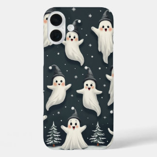 Coque Pour iPhone 16 Plus Boîtier téléphonique du Motif fantôme d'hiver
