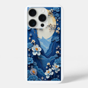 Coque Case-Mate iPhone Boîtier téléphonique en porcelaine bleue et blanch