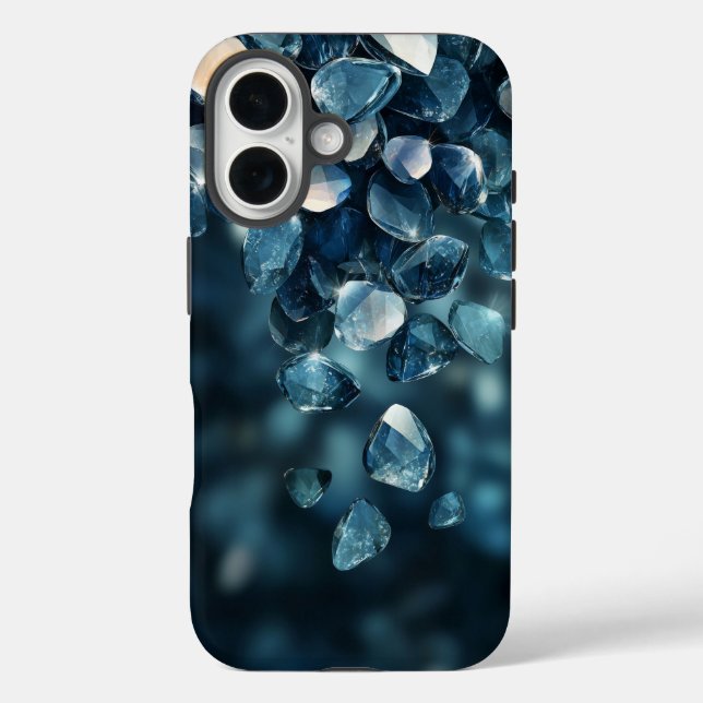 Coques Case-Mate iPhone Boîtier téléphonique esthétique en cristal bleu (Verso)
