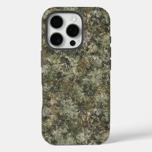 Coque iPhone 16 Pro Boîtier téléphonique feuille de camouflage robuste