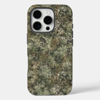 Coque iPhone 16 Pro Boîtier téléphonique feuille de camouflage robuste