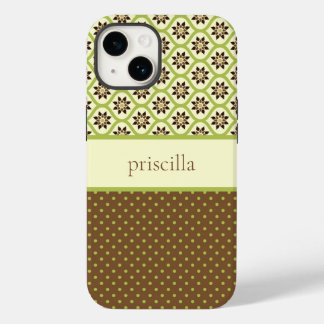 Coque Case-Mate iPhone Boîtier téléphonique floral et Pois personnalisé