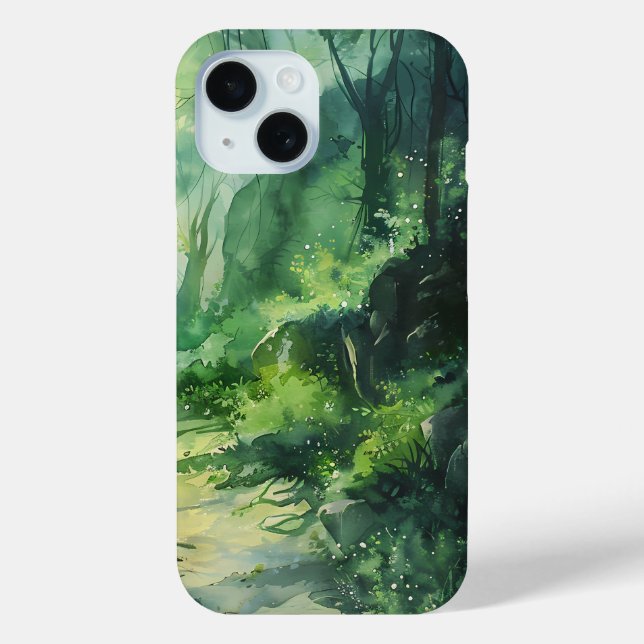 Coques Case-Mate iPhone Boîtier téléphonique forestier enchanté (Verso)