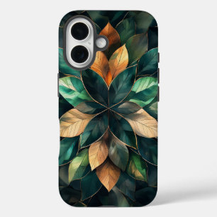 Coque Pour iPhone 16 Boîtier téléphonique Golden Harmony Leaf