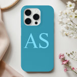 Coque Case-Mate iPhone Boîtier téléphonique initial monographique bleu pe<br><div class="desc">Montrez votre style unique avec ce boîtier téléphonique personnalisé Monogram Blue Initial! Conçu pour protéger votre téléphone tout en faisant une déclaration, ce coque présente un design élégant et moderne, mettant en valeur votre initiale dans une étonnante teinte bleue. Parfait pour un usage quotidien ou comme un cadeau réfléchi pour...</div>