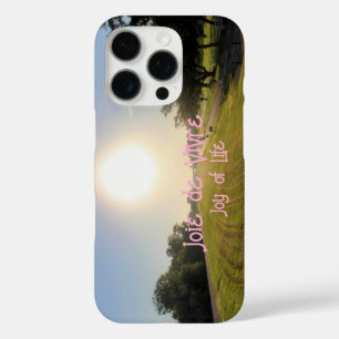Coque iPhone 16 Pro Boîtier téléphonique Joie de Vivre - Pink Edition