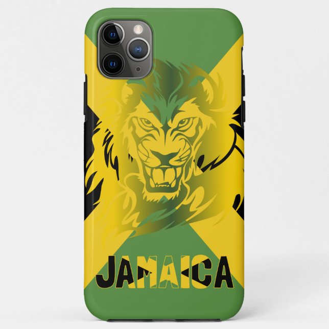 Coques Case-Mate iPhone Boîtier téléphonique Lion Drapeau Jamaïcain (Dos)