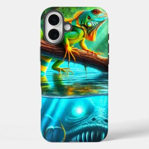 Coque Pour iPhone 16 Plus Boîtier téléphonique Lizard et Monster