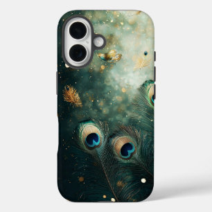 Coque Pour iPhone 16 Boîtier téléphonique Luxe Peacock Iridescente