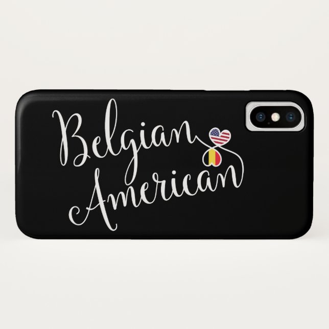 Coques Case-Mate iPhone Boîtier téléphonique mobile Belge Américain Entwin (Dos (Horizontal))