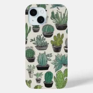 Coque Case-Mate iPhone Boîtier téléphonique Motif Cactus vert