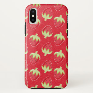 Case-Mate iPhone Case Boîtier téléphonique Motif fraise - Rouge