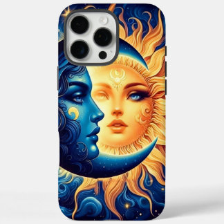 Coque iPhone 16 Pro Max Boîtier téléphonique mystique Sun et Moon