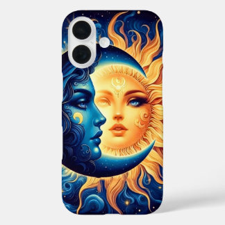 Coque Pour iPhone 16 Boîtier téléphonique mystique Sun et Moon