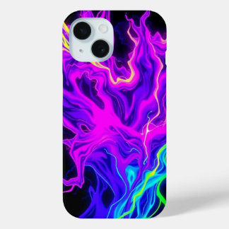 Coque Case-Mate iPhone Boîtier téléphonique Neon Electrique Fluid Flames