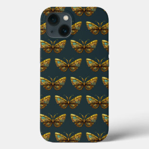 Case-Mate iPhone Case Boîtier téléphonique Ornate Gold & Turquoise Papil