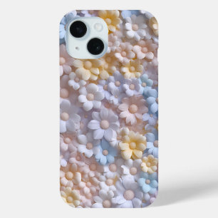 Coque Case-Mate iPhone Boîtier téléphonique Pastel 3D Flower personnalisé