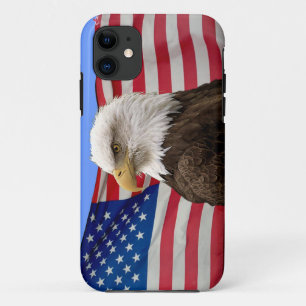 Coque Case-Mate Pour iPhone Boîtier téléphonique patriotique American Bald Eag