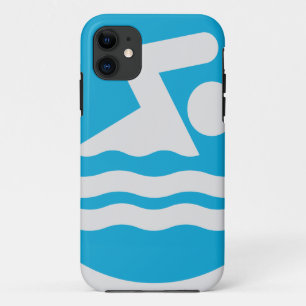 Coque iPhone 11 Boîtier téléphonique personnalisé bleu et blanc