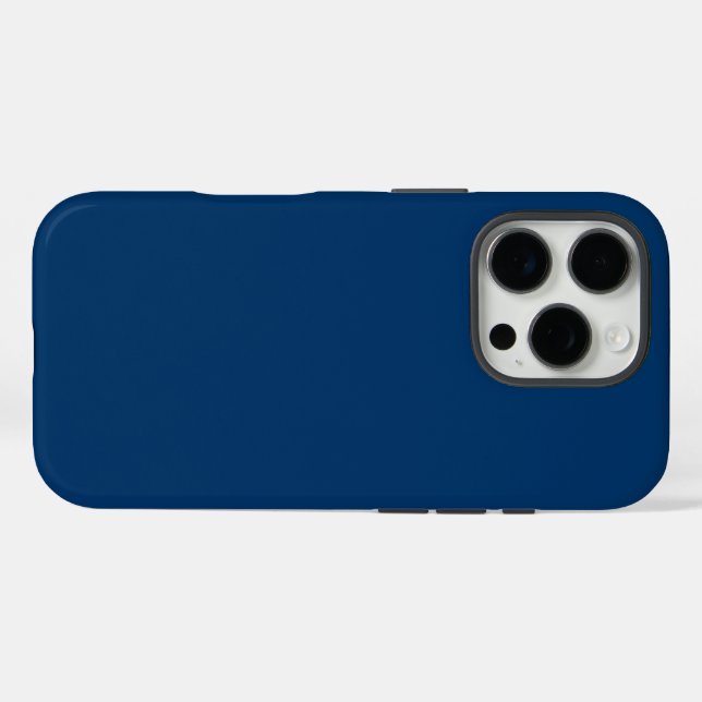 Coques Case-Mate iPhone Boîtier téléphonique personnalisé bleu nuit - élég (Verso (horizontal))