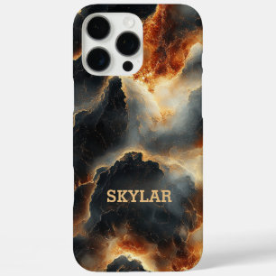 Coque iPhone 16 Pro Max Boîtier téléphonique personnalisé en feu cosmique