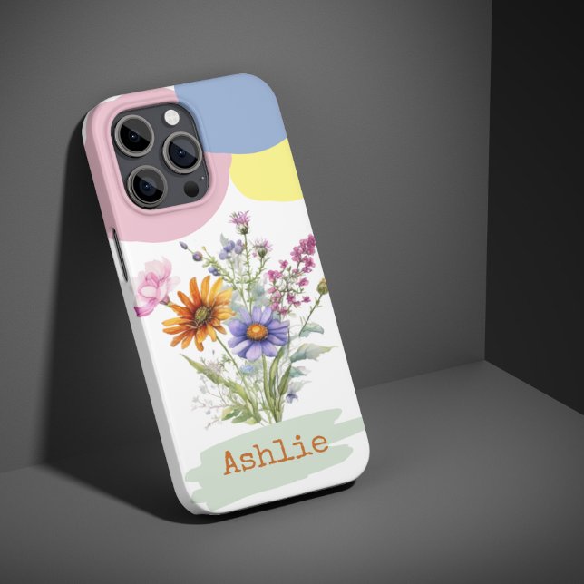 Coques Case-Mate iPhone Boîtier téléphonique personnalisé Fleur sauvage iP (Créateur téléchargé)