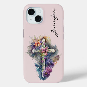 Coque Case-Mate iPhone Boîtier téléphonique personnalisé Floral Religious