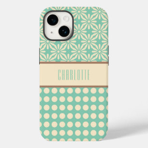 Coque Case-Mate iPhone Boîtier téléphonique personnalisé Pois et fleurs