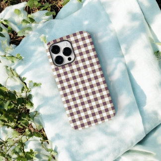 Coque Case-Mate iPhone Boîtier téléphonique Plum Buffalo Plaid pour cadea