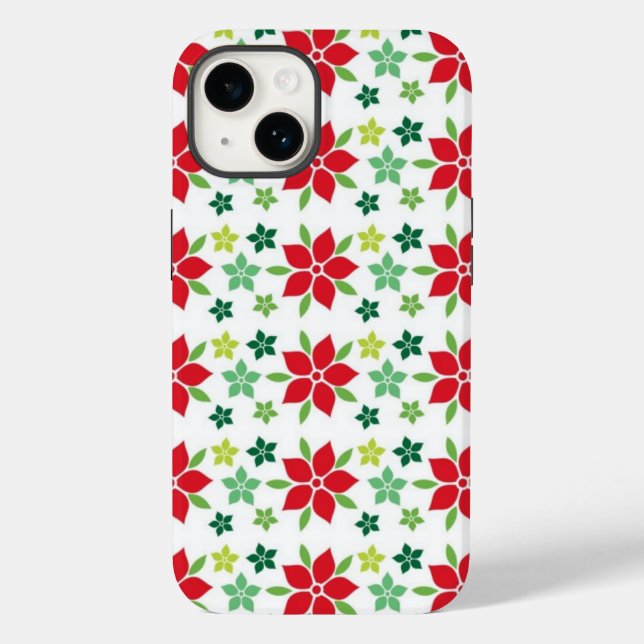 Coques Case-Mate iPhone Boîtier téléphonique Poinsettia Fleurs (Verso)