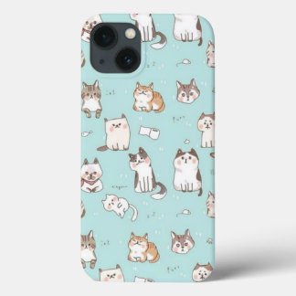 iPhone 13 Coque Boîtier téléphonique pour chats