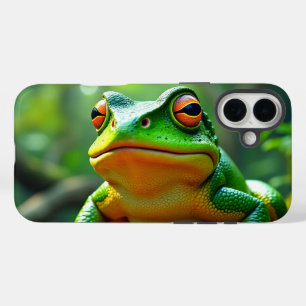 Coque Pour iPhone 16 Plus Boîtier téléphonique pour grenouille verte