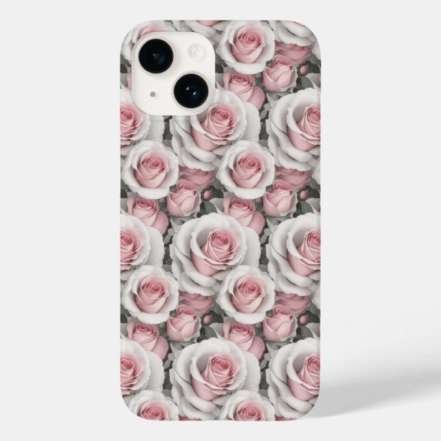Coques Case-Mate iPhone Boîtier téléphonique pour petites roses roses rose (Verso)