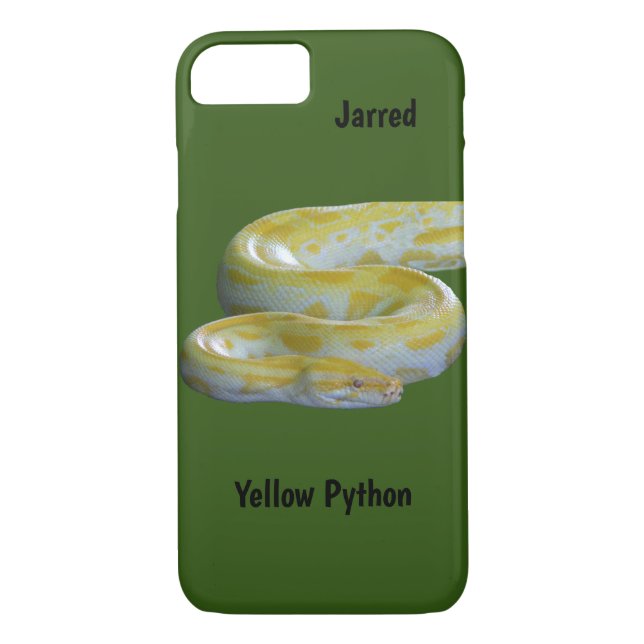 Coques Case-Mate iPhone Boîtier téléphonique Python jaune (Dos)
