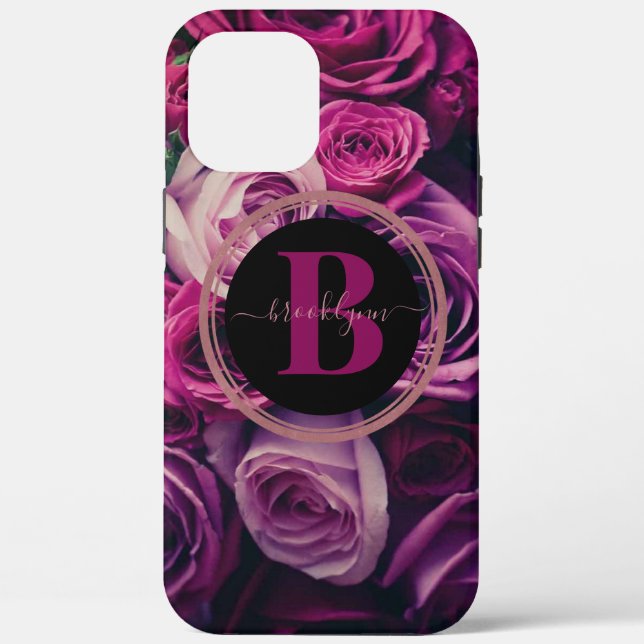Coques Case-Mate iPhone Boîtier téléphonique romantique monogramme (Verso)