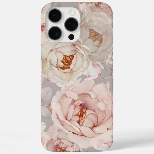 Coques Case-Mate iPhone Boitier téléphonique romantique Peony (Verso)