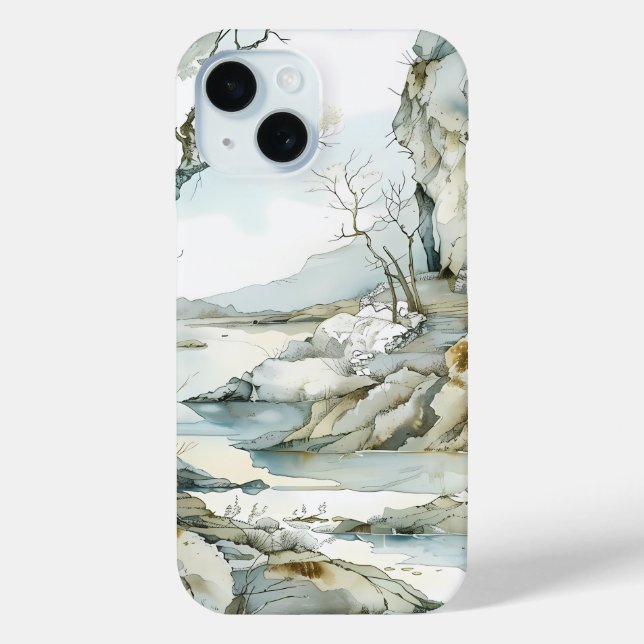 Coques Case-Mate iPhone Boîtier téléphonique Serene Winter Landcape (Verso)