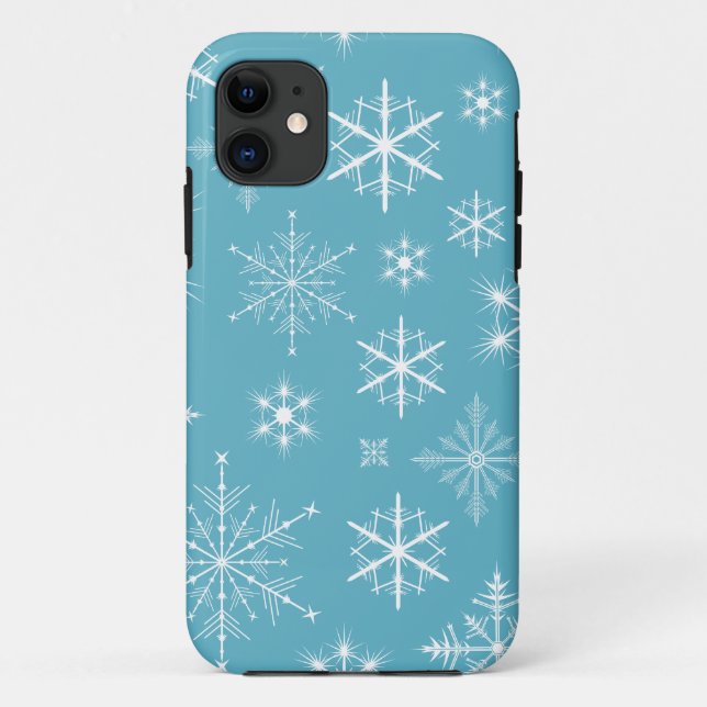 Coques Case-Mate iPhone Boîtier téléphonique Sparkly Snowflakes (Dos)