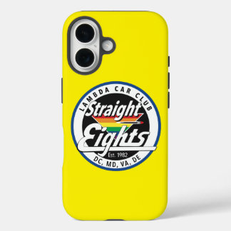Coque Pour iPhone 16 Boîtier téléphonique Straight Eights (Jaune)