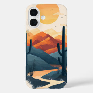 Coque Pour iPhone 16 Boîtier téléphonique Sunset Canyon Trail