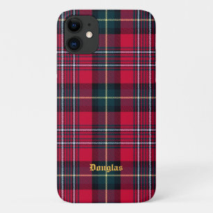 Case-Mate iPhone Case Boîtier téléphonique Tartan rouge avec nom ou init