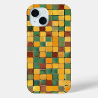 Boîtier téléphonique vintage en mosaïque Carrés da