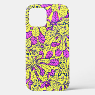 Case-Mate iPhone Case Boîtier téléphonique vintage violet jaune flora