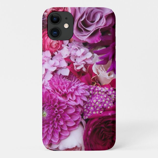 Coques Case-Mate iPhone Boîtier téléphonique violet fleuri (Dos)
