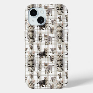 Coque Case-Mate iPhone Boîtier téléphonique Whimsical Cat iPhone 15