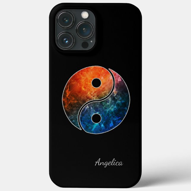 Coques Case-Mate iPhone Boîtier téléphonique Yin Yang avec votre nom ou in (Verso)