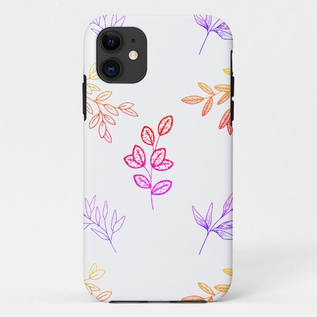 Coques Case-Mate iPhone Boîtiers iPhone à feuilles élégantes simples (Dos)